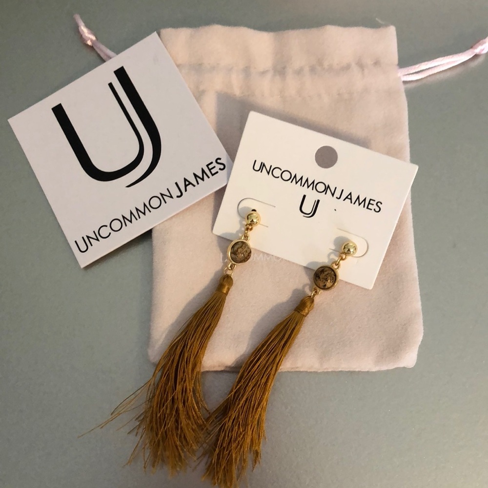 NEW WITH TAGS UNCOMMON JAMES TASSLE EARRINGS